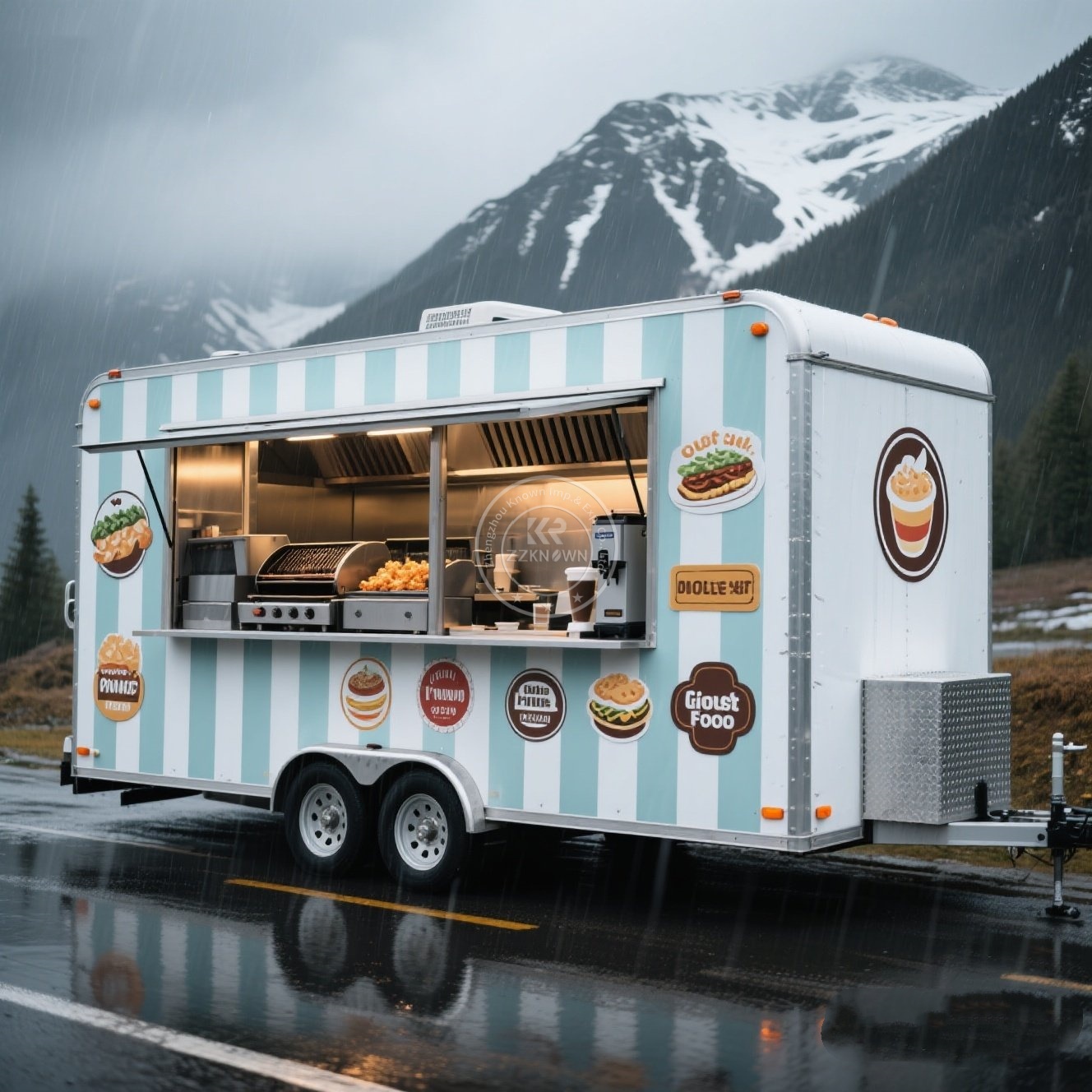 Coffee Equipment Manufacturers - BBQ Concession Trailer Fully Equipped Mobile