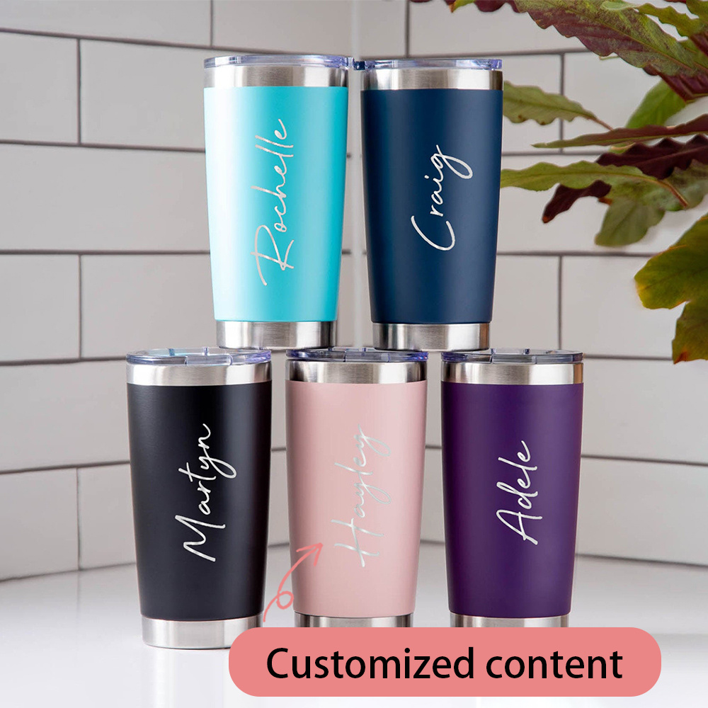 Coffee Equipment Camping - Personalized stainless steel cold drink cup,