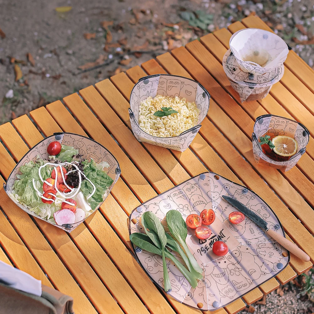 PP Foldable Dinnerware Portabl - Coffee Equipment Camping 리뷰 및 가격