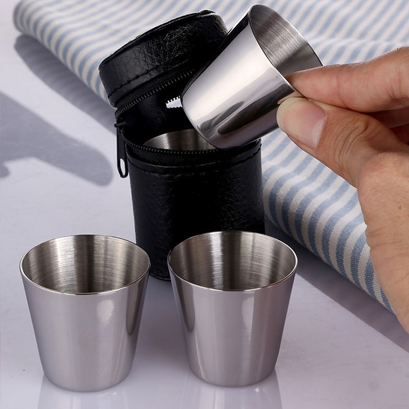 4/6Pcs Stainless Steel Cups Mi - Coffee Equipment Camping 리뷰 및 가격