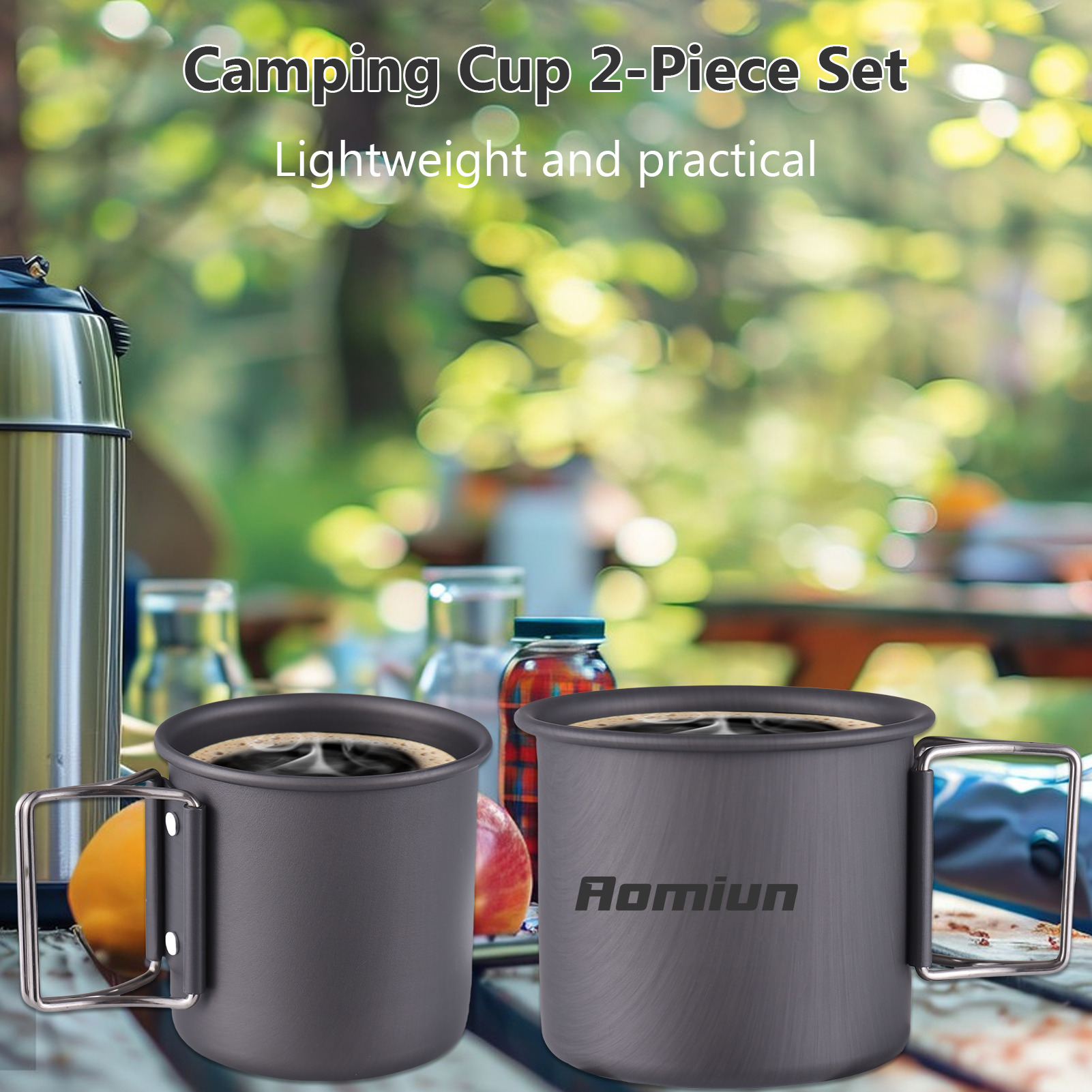 2 Pcs Camping Mug Outdoor Coff - Coffee Equipment And Supplies 리뷰 및 가격