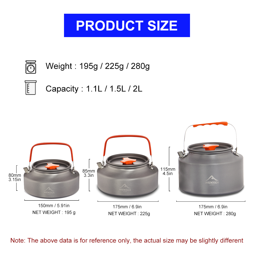 Widesea 1.1L 2L1.5L Camping Wa - Coffee Equipment And Supplies 리뷰 및 가격